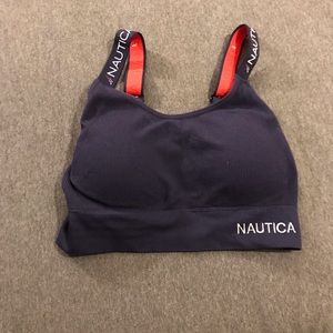 Navy blue padded Nautica sports bras size medium